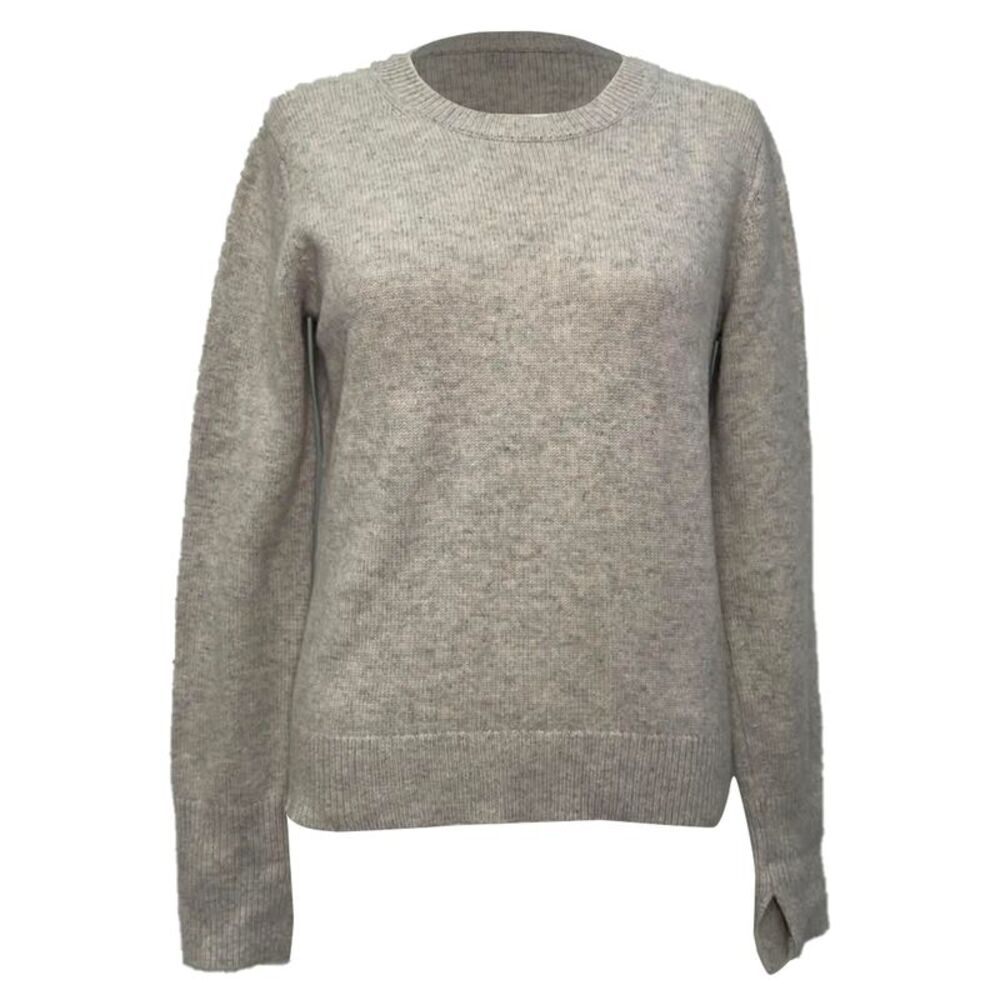 Joseph Knitted Crewneck Sweater in Grey Cashmere